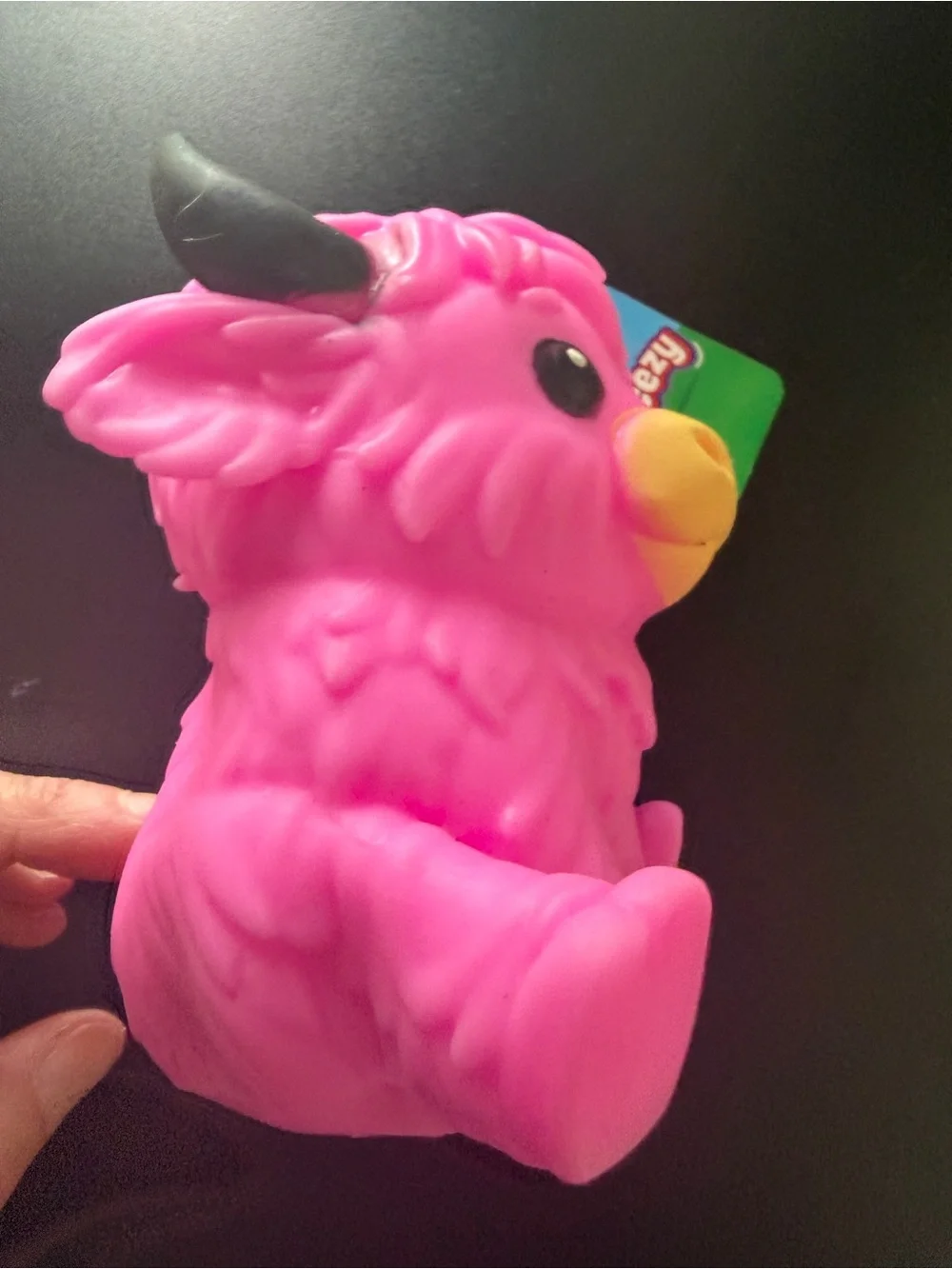New Sunny Days Squeeezy Pink Highland Cow Squishy Toy 3+ Viral Fidget Squeeze